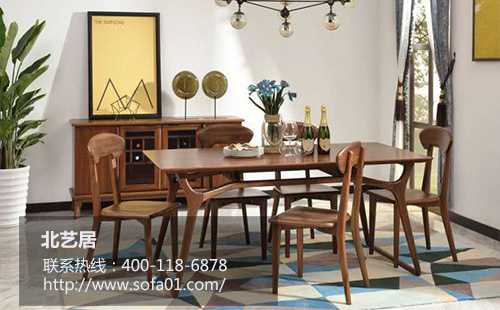 在至简至雅的空间中享用美食，北艺居北欧家具给予身心最佳享受的模式